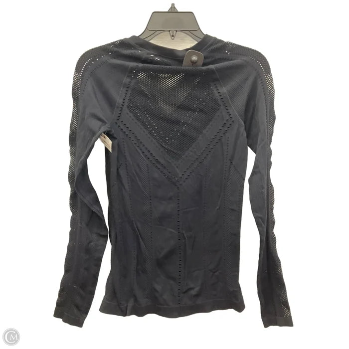 Athletic Top Long Sleeve Crewneck By Athleta In Black, Size: S