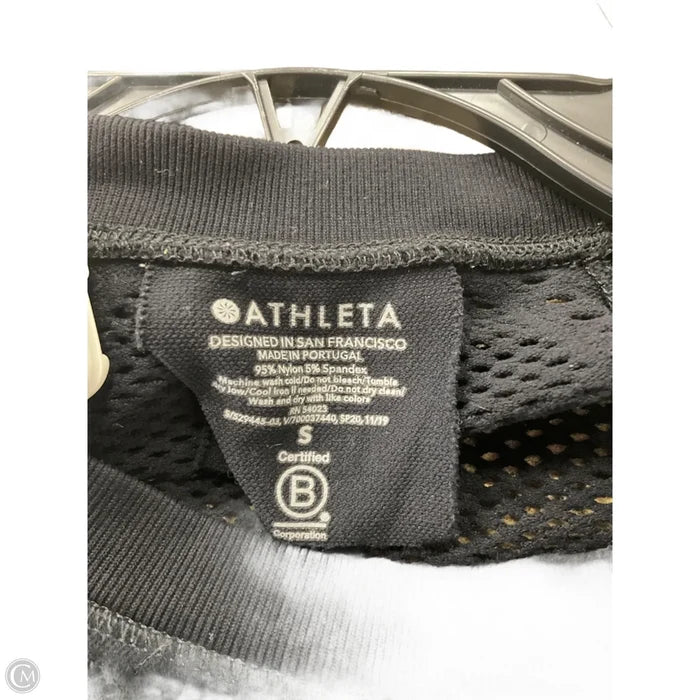 Athletic Top Long Sleeve Crewneck By Athleta In Black, Size: S