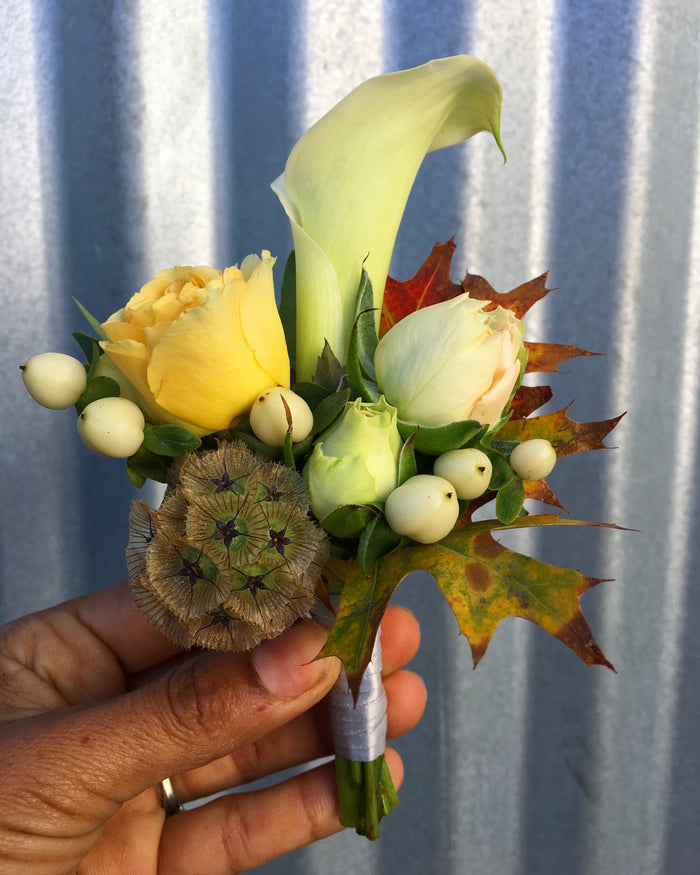 Corsage for pin on, small event order ($2k minimum)