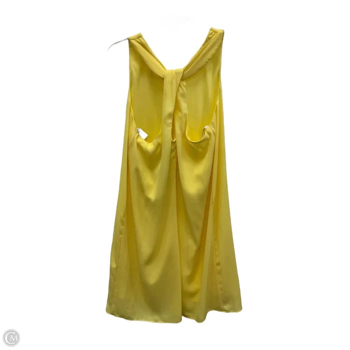 Dress Casual Midi By Bisou Bisou In Yellow, Size: M
