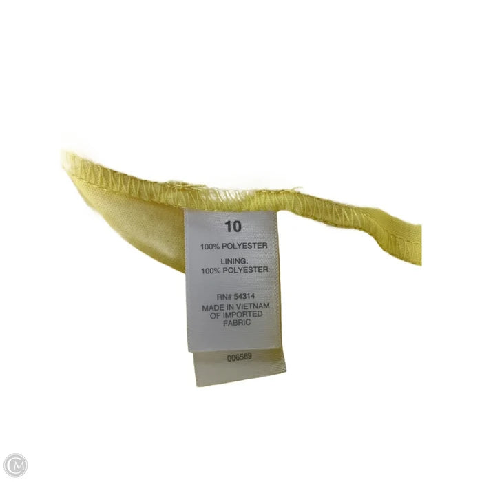 Dress Casual Midi By Bisou Bisou In Yellow, Size: M