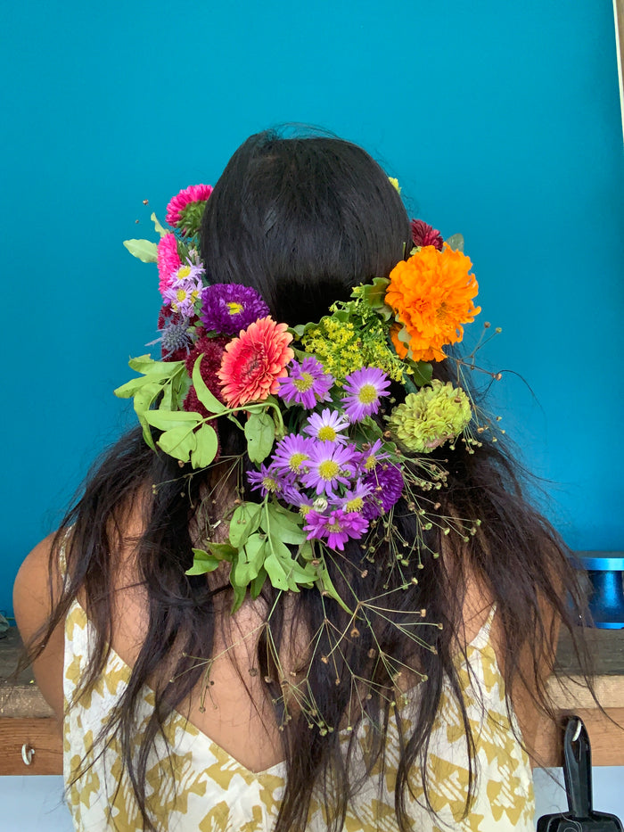 Flower Crown or Hair Piece, small event order ($2k minimum)
