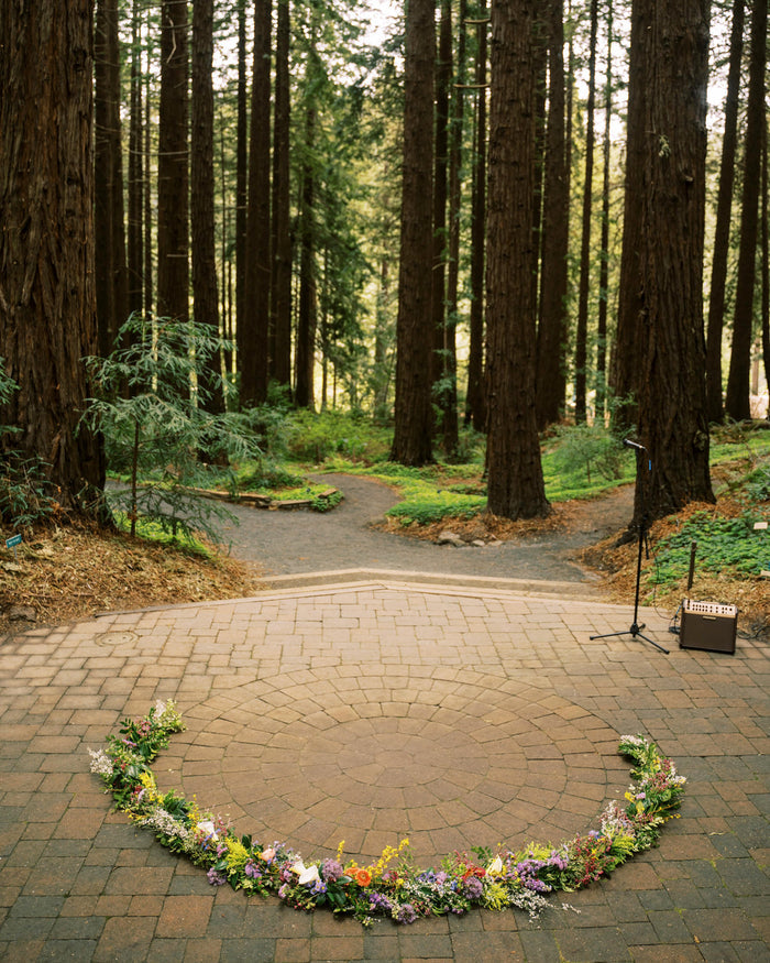 Garland of Blooms and Greens by the foot, small event order ($2k minimum)