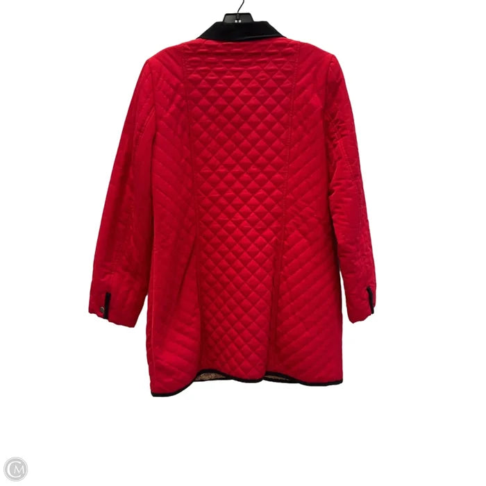 Jacket Puffer & Quilted By Chicos In Red, Size: M
