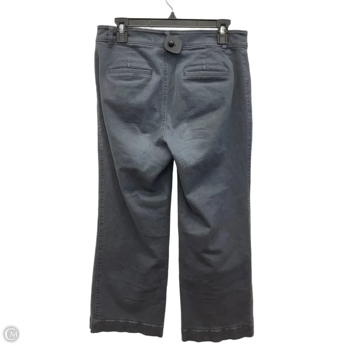 Jeans Wide Leg By Loft In Grey, Size: 8