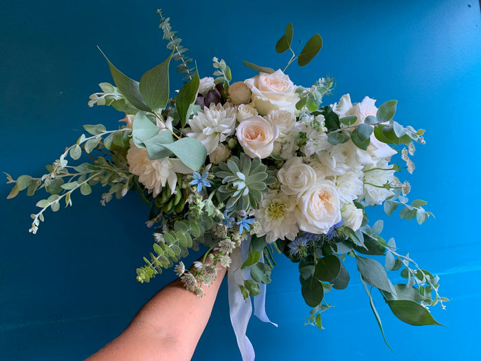Natural & Rounded Bridal Bouquet, small event order ($2k minimum)