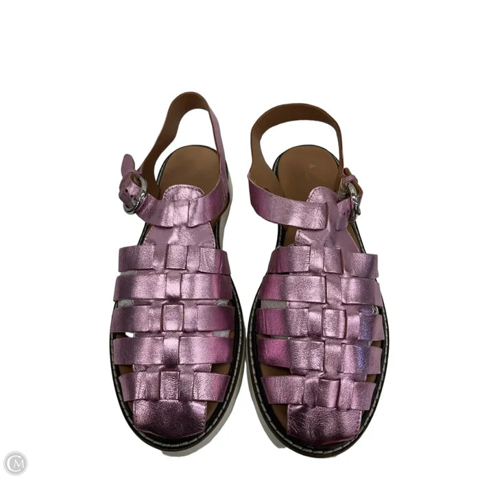Sandals Flats By Anthropologie In Pink, Size: 10